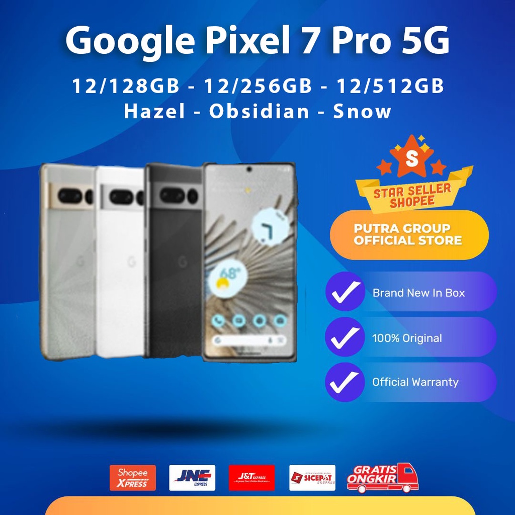 Jual Google Pixel 7 Pro 12/128GB 12/256GB 5G Hazel Snow Obisidian