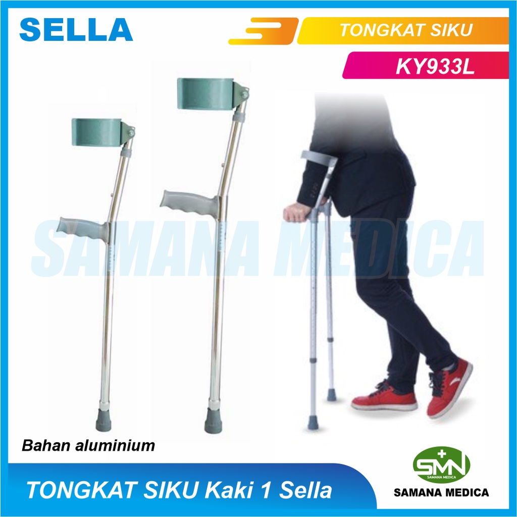 Jual Original Sella KY933L Tongkat Siku Elbow Cane Alat Bantu Jalan ...