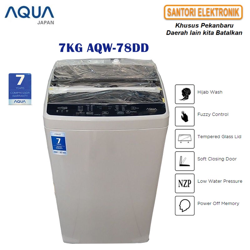 Jual MESIN CUCI 1 TABUNG TOP LOADING AQUA 7KG AQW-78DD PEKANBARU ...