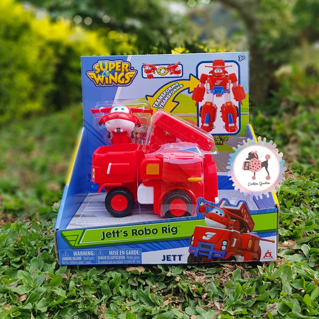 Jual Super Wings Jett s Robo Rig Transforming Toy Vehicle Set Shopee Indonesia