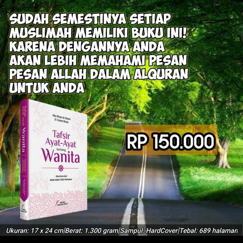 Jual Tafsir Ayat Ayat Tentang Wanita Disarikan Dari Kitab Kitab Tafsir Muktabar Shopee Indonesia 3300