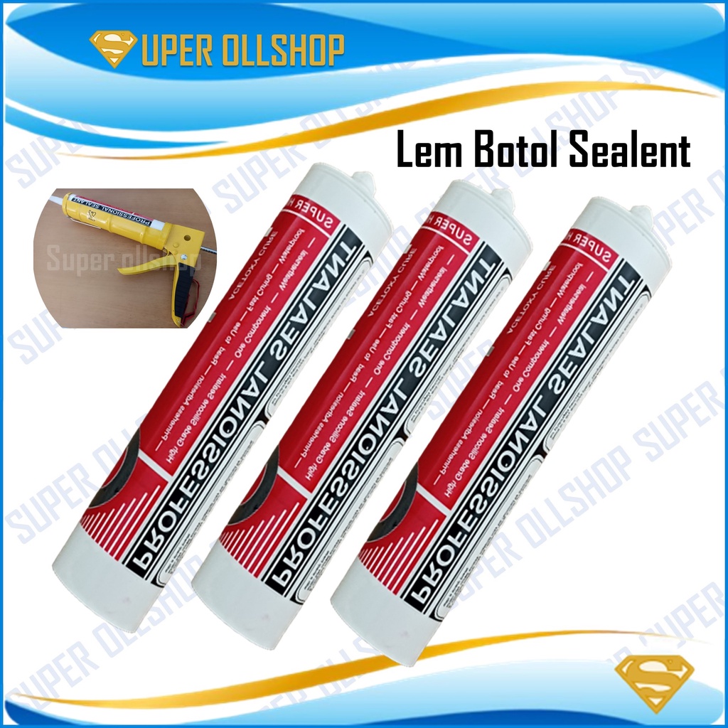 Jual Lem Kaca Aquarium Bening Hitam Sealant Silikon Silicone Silent