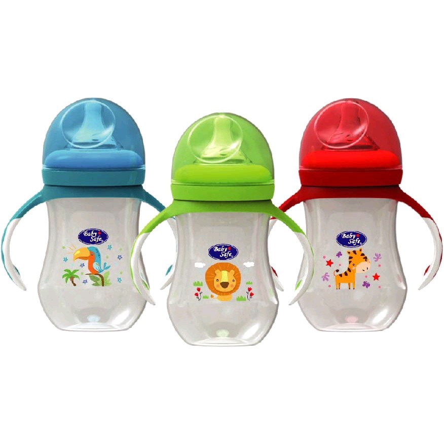 Jual BABY SAFE WIDE NECK BOTOL HANDLE WN06 260ML | Shopee Indonesia