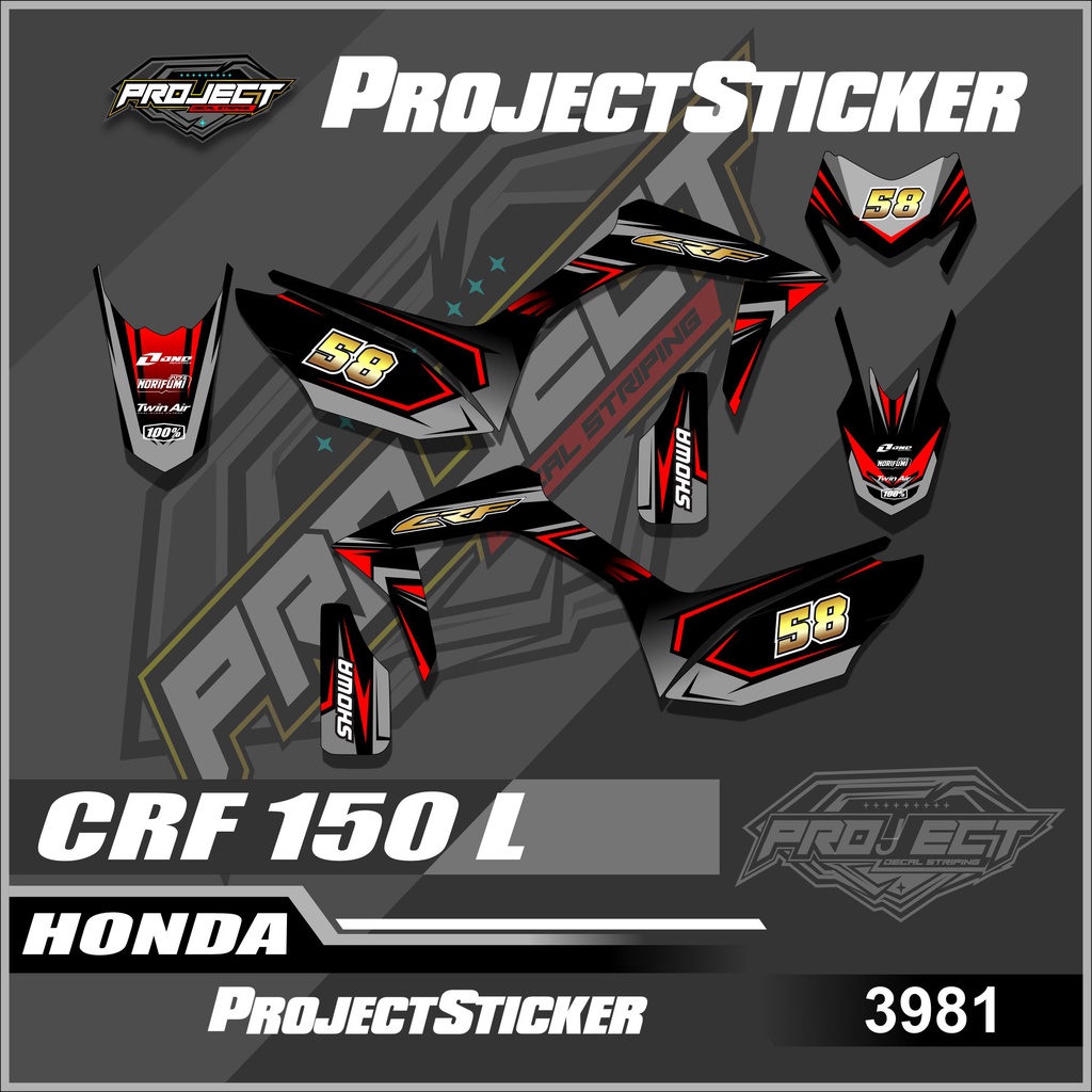 Jual Sticker Striping Crf L Semi Full Variasi Desain Racing