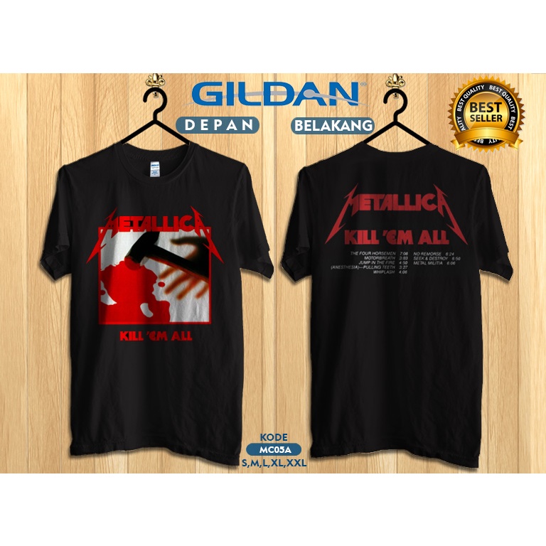 Jual Kaos metallica cover kill em all original gildan mc5a | Shopee ...
