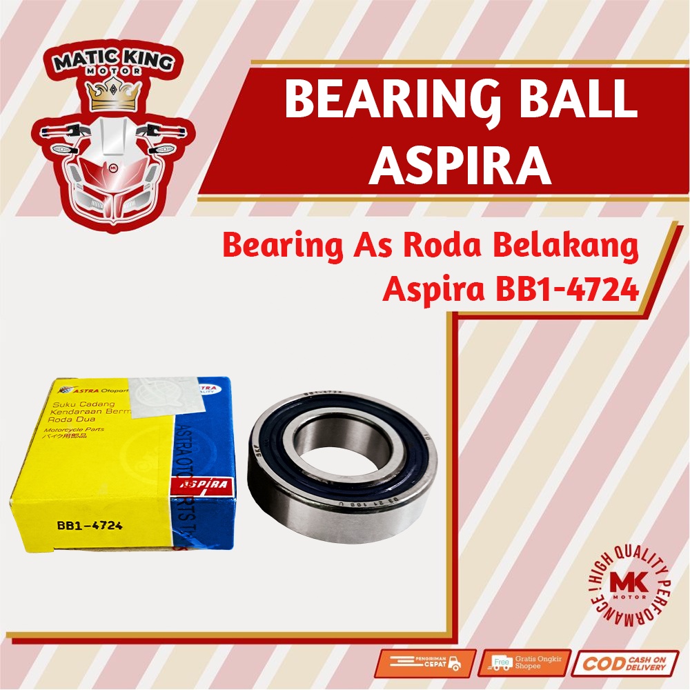 Jual Bearing As Roda Belakang Beat Scoopy Vario 110 Beat fi KZL K44 60/ ...
