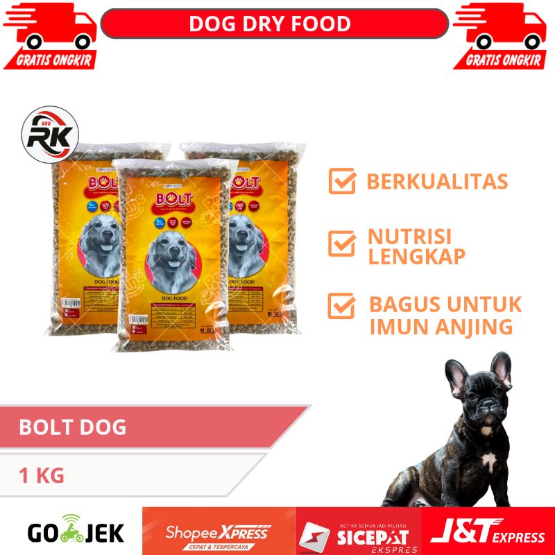 Jual Bolt Dog Food Makanan anjing Repack 1 kg | Shopee Indonesia