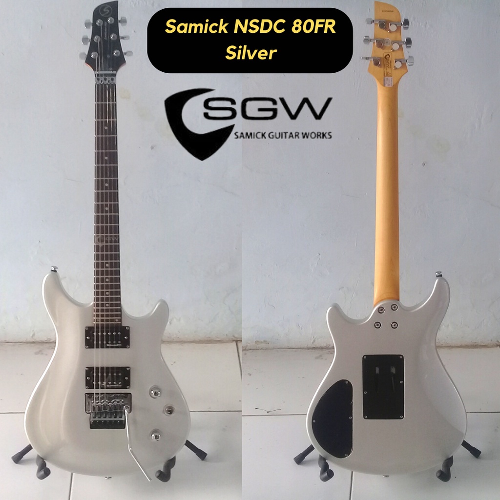 Jual Samick Guitar Work NSDC 80FRB Silver | Shopee Indonesia