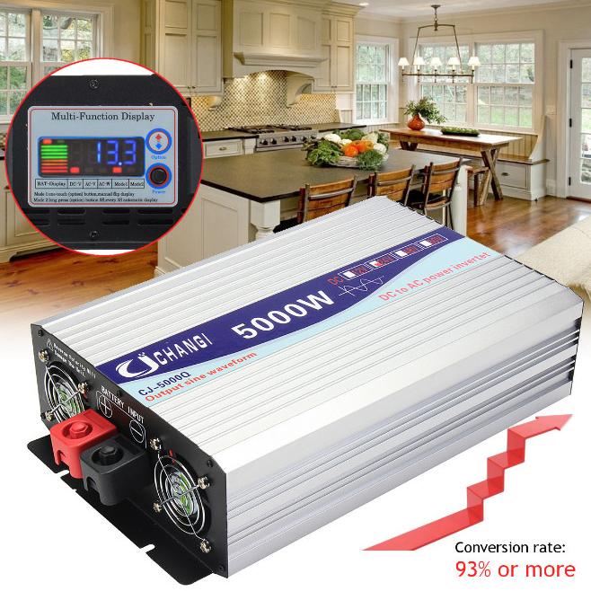 Jual Power Inverter Pure Sine Wave 5000W 12V/24V/48V/60V/72V Dc To 220V ...