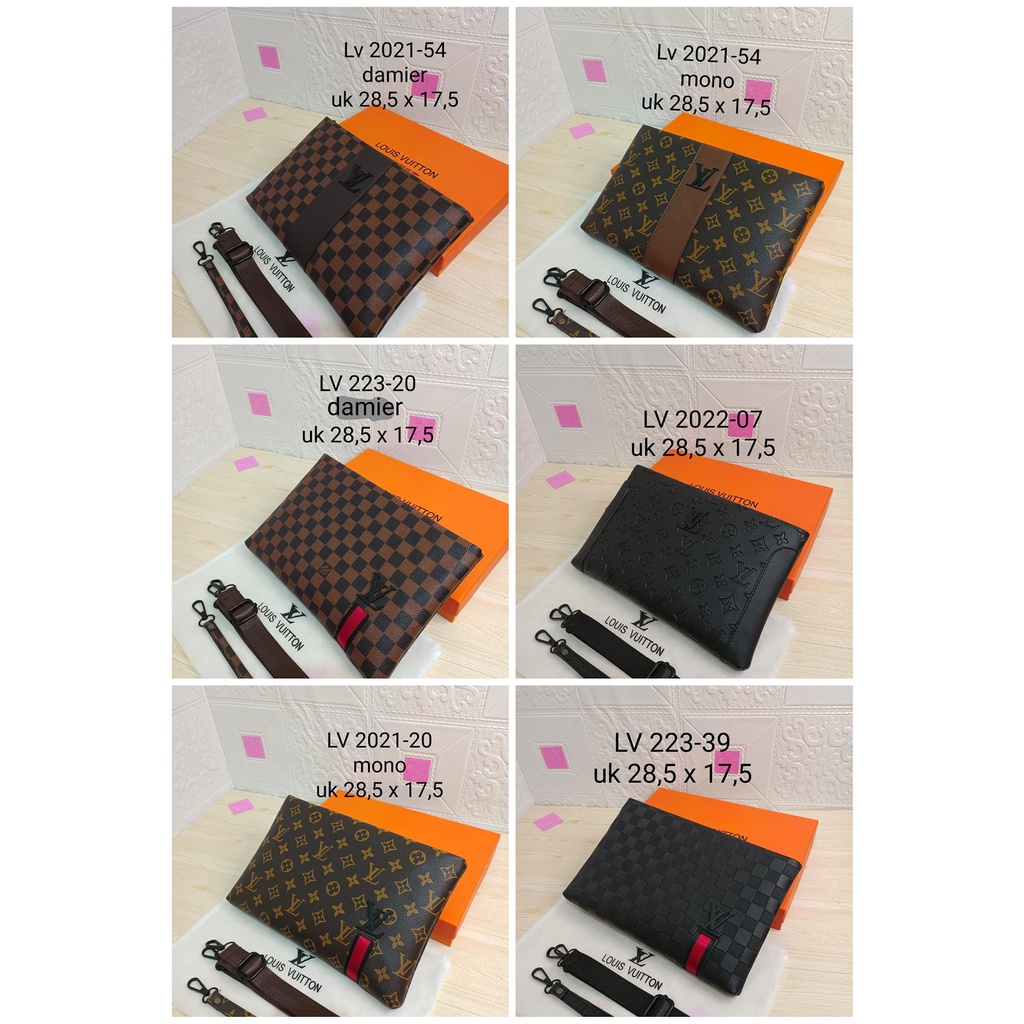 Lv Clutch Inventpdr maieaniandeeen1854 malletra paris, Fesyen Wanita, Tas &  Dompet di Carousell