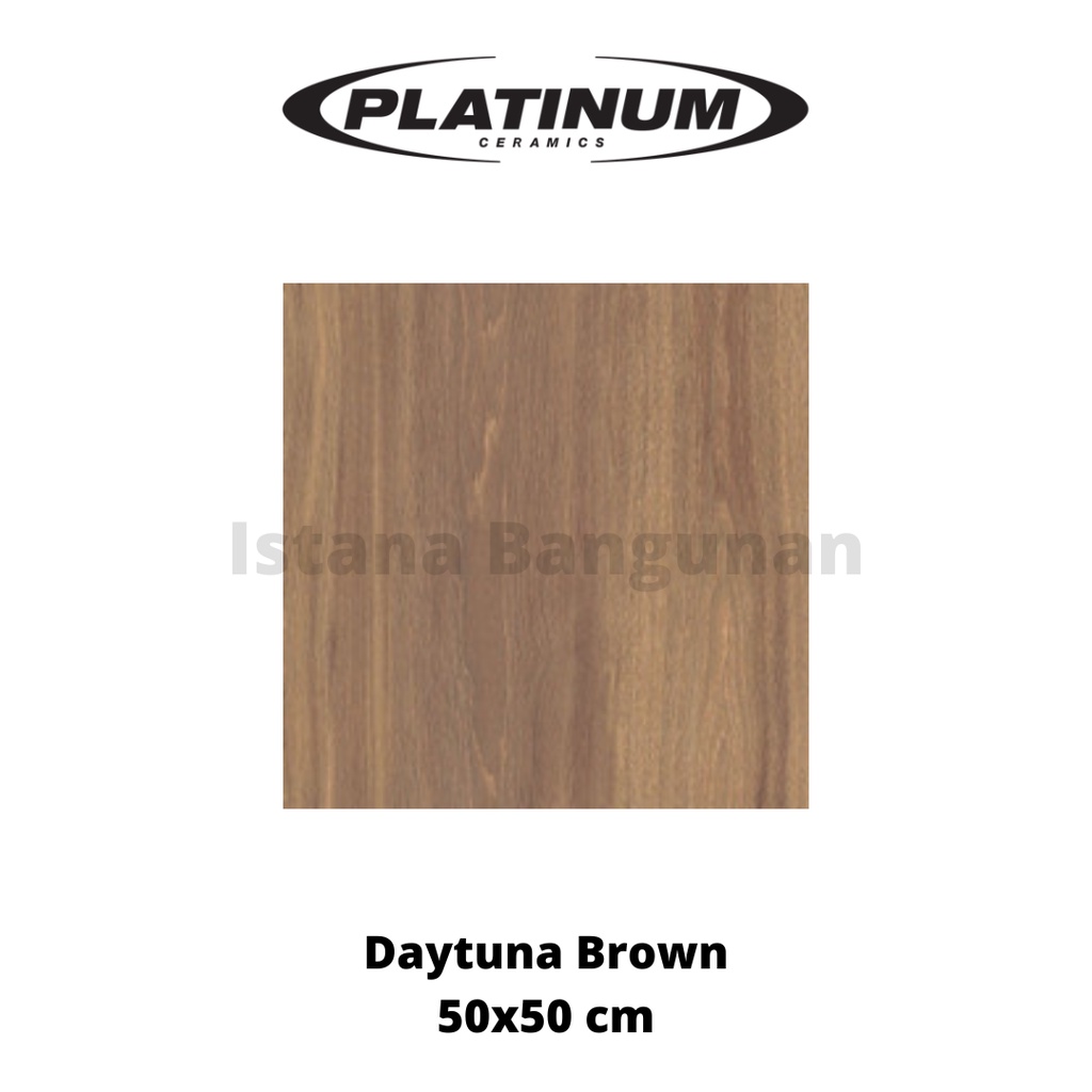 Jual Keramik Lantai Platinum Daytona Brown 50x50 | Shopee Indonesia