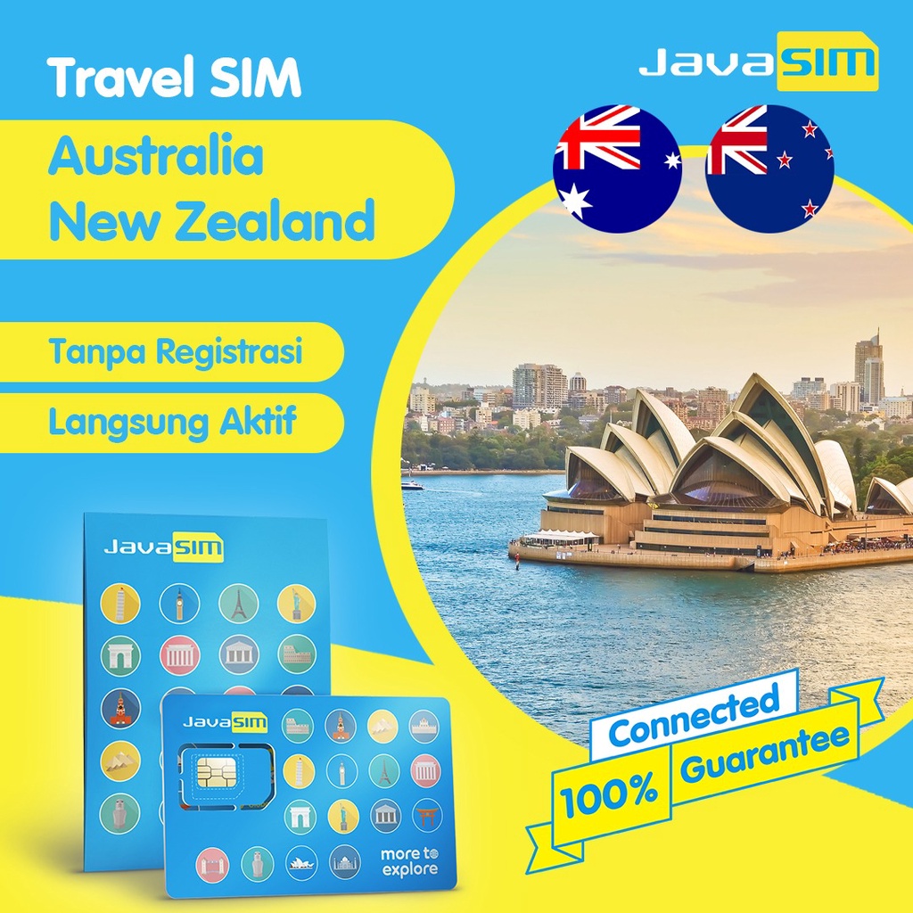Jual SIM Card Australia New Zealand 15 Hari Shopee Indonesia