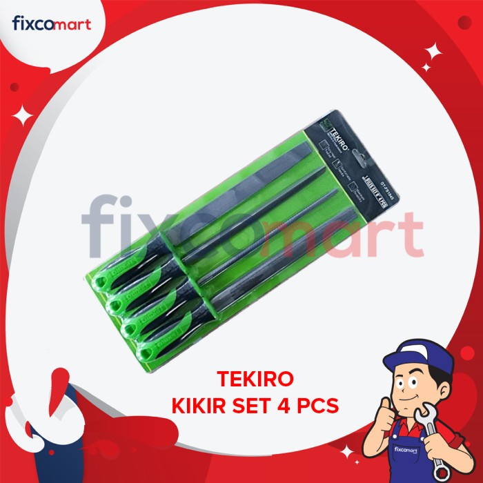 Jual Tekiro Kikir Set 8 Inch 4 Pcs Kikir Set Tekiro Lengkap | Shopee ...