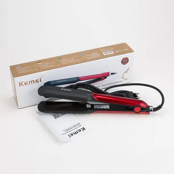 CL Catok Rambut 2in1 Kemei Infrared Ceramic Kontrol Suhu Otomatis Catokan Rambut Lurus