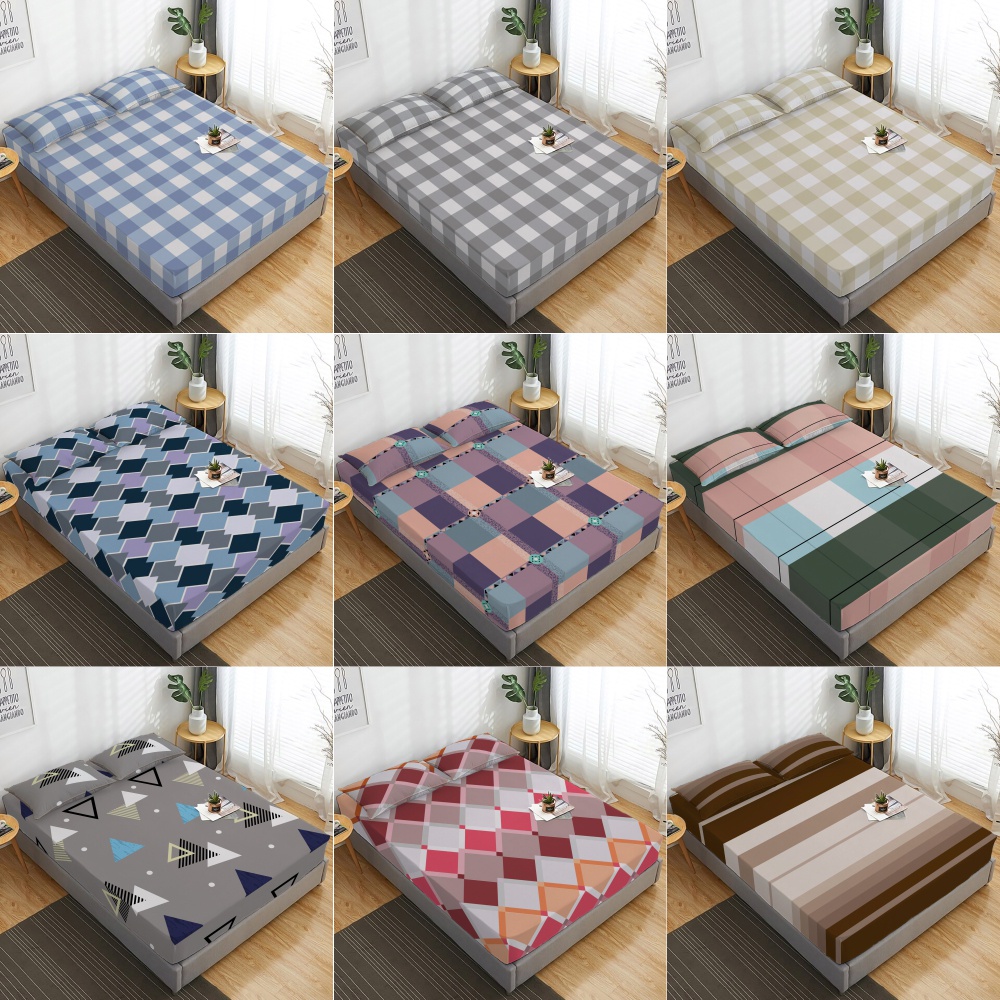 Jual Sprei 180x200 Sudut Karet | Seprai 120x200 Polos | Shopee Indonesia