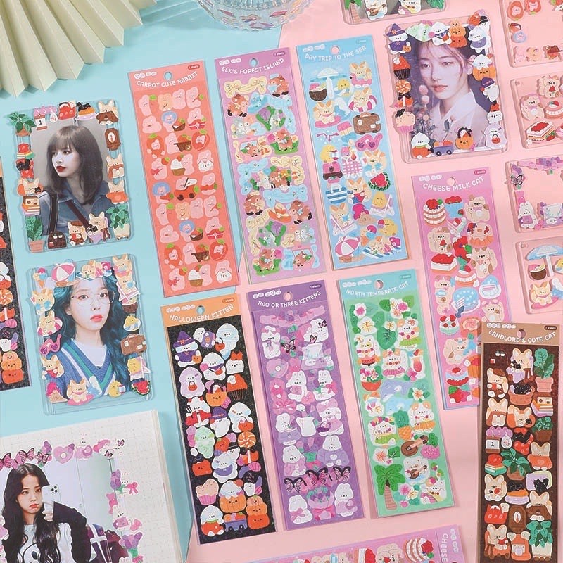 Jual Sticker Lucu Kucing Stiker Deco Jurnal Cat Cute Stickers ...