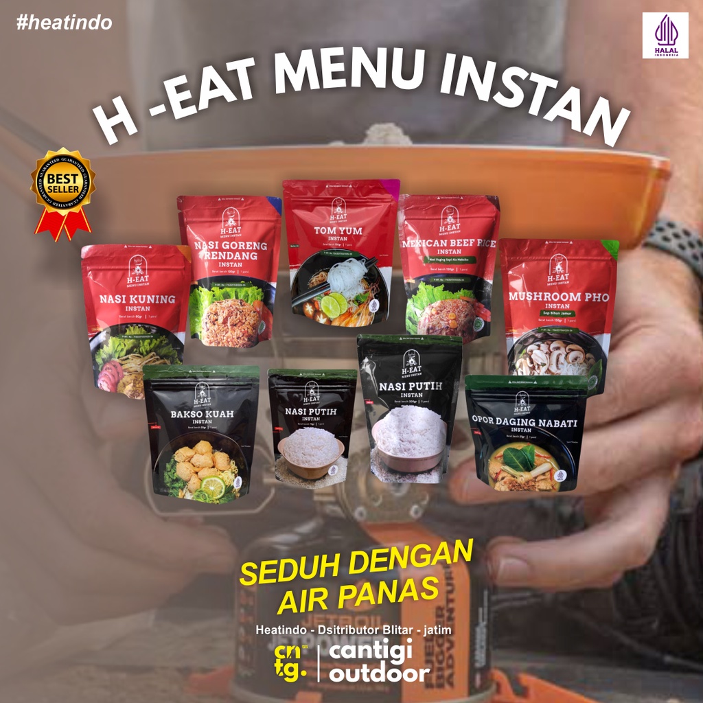 Jual Makanan Instan H EAT Makanan Gunung Nasi Putih, Nasi Kuning ...