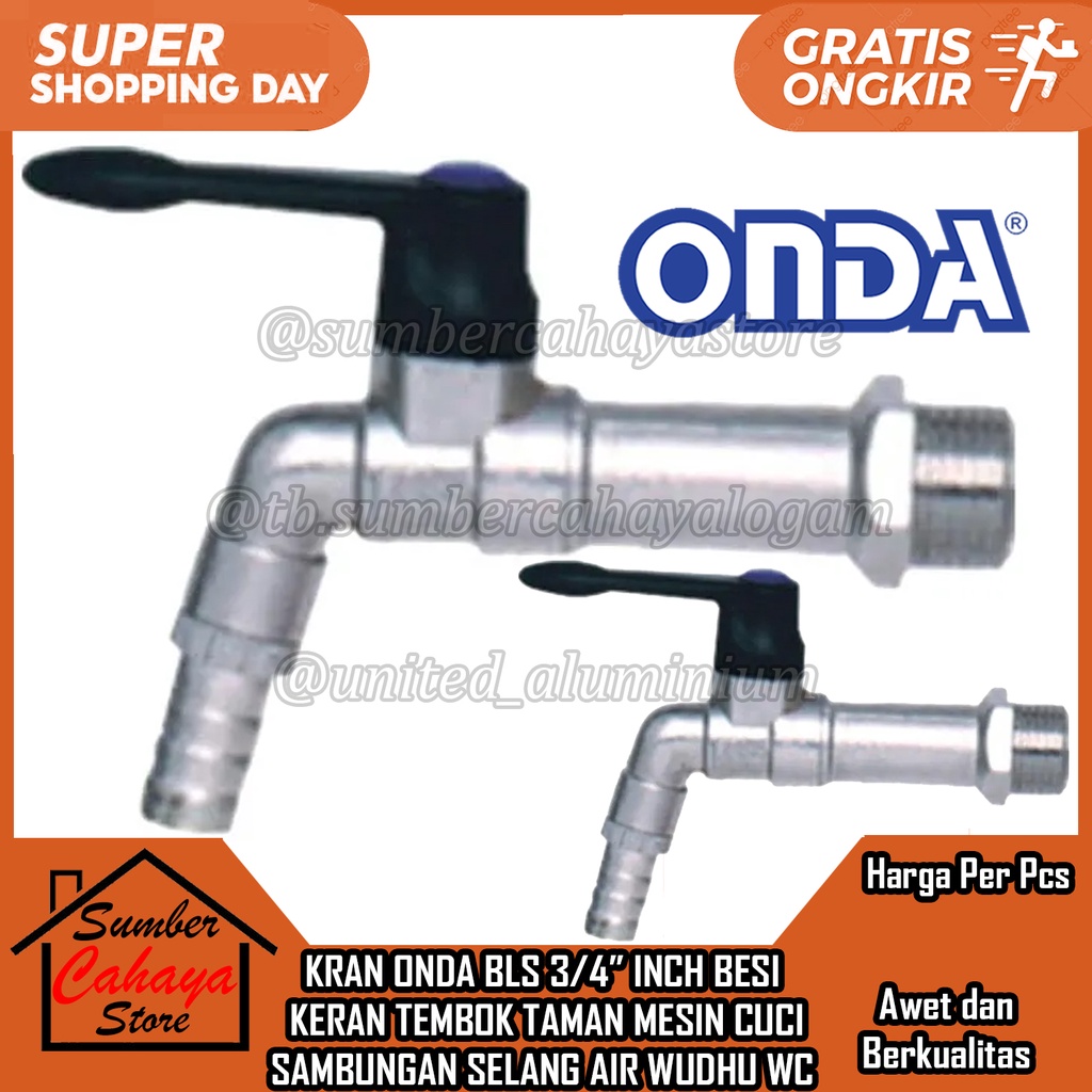 Jual Kran Onda Bls In Inci Inchi Inch Keran Air Taman Tembok Garden Tap Sambungan Selang