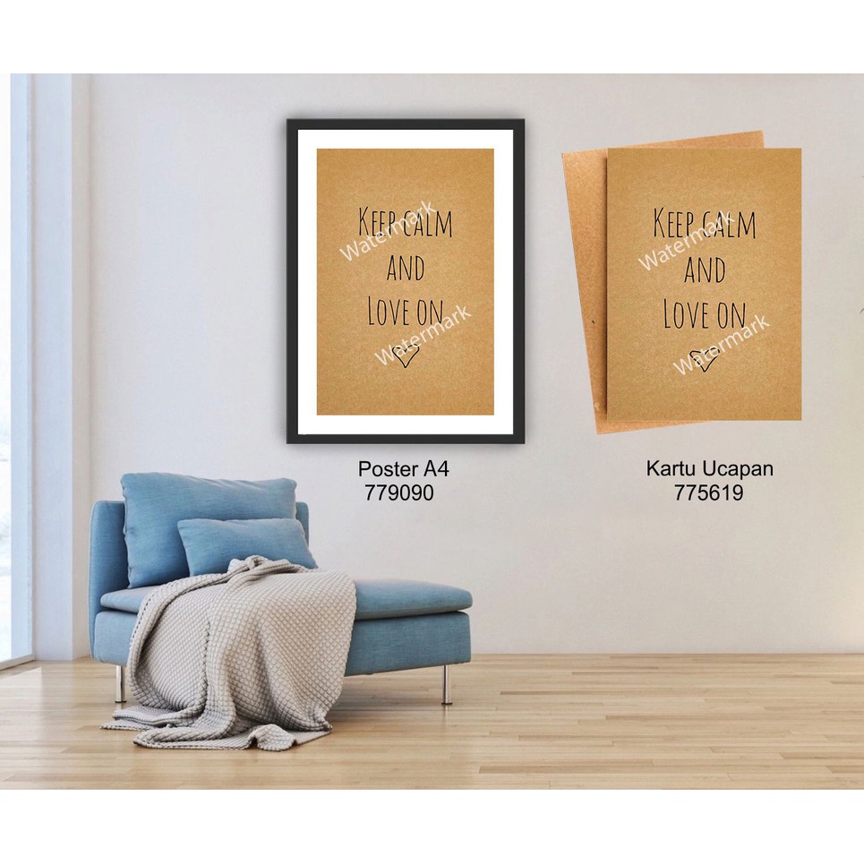 Jual Paperplus / Poster / Kartu Ucapan Love / Valentine / AMZ / 2366