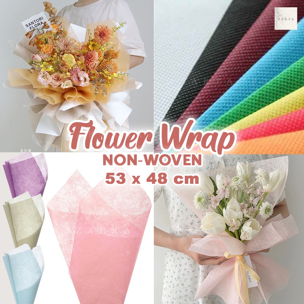 Jual FLOWER WRAP NONWOVEN [53x48cm] - Buket Bunga Kertas Tisu Spunbond ...