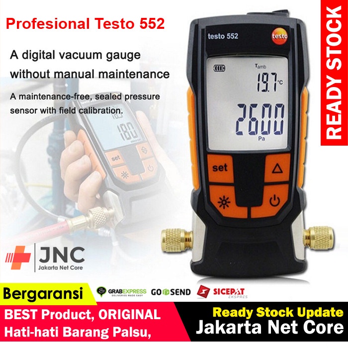 Jual ORIGINAL TESTO 552 Vacuum Gauge Bluetooth VAKUM GAGE Digital ...