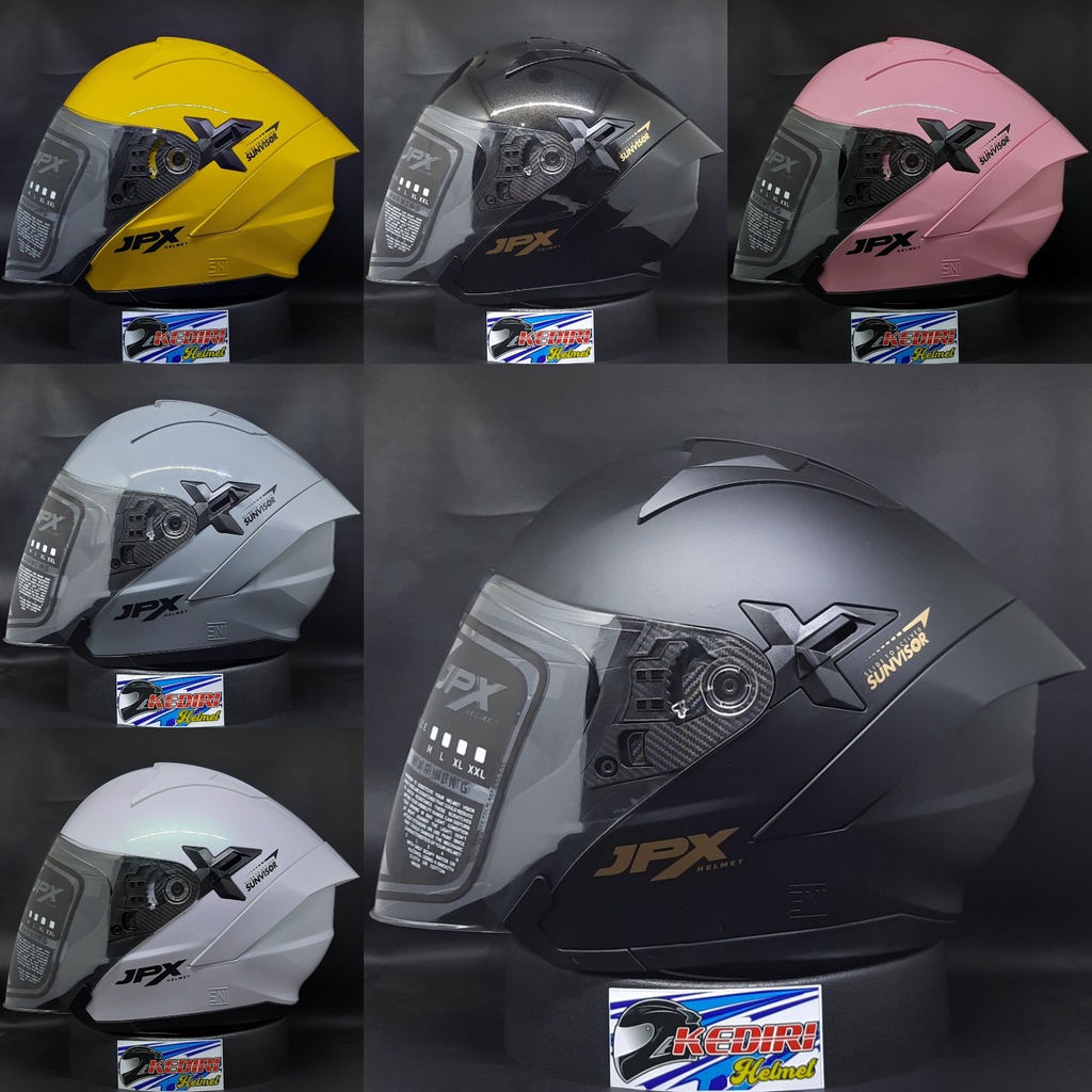 Jual Helm JPX NOVA X half face solid polos original Shopee Indonesia