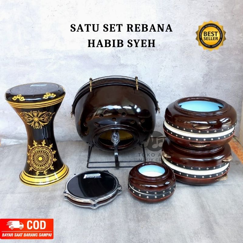 Jual Rebana Satu Set Habib Syeh Alat Musik Bass Alat Hadroh Banjari ...