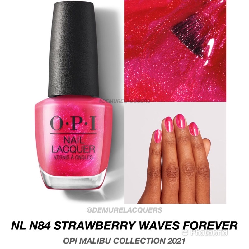 Jual OPI NL N84 - Strawberry Waves Forever (MALIBU) | Shopee Indonesia