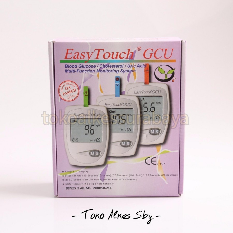 Jual Easy Touch GCU Meter (Komplit, Exp. Strip Panjang) | Shopee Indonesia