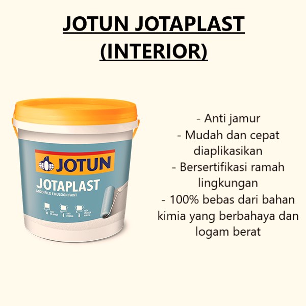 Jual Cat Tembok Interiorcat Plafon Jotaplast Jotun Warna Putih 18 Liter26 Kg Shopee Indonesia 8529