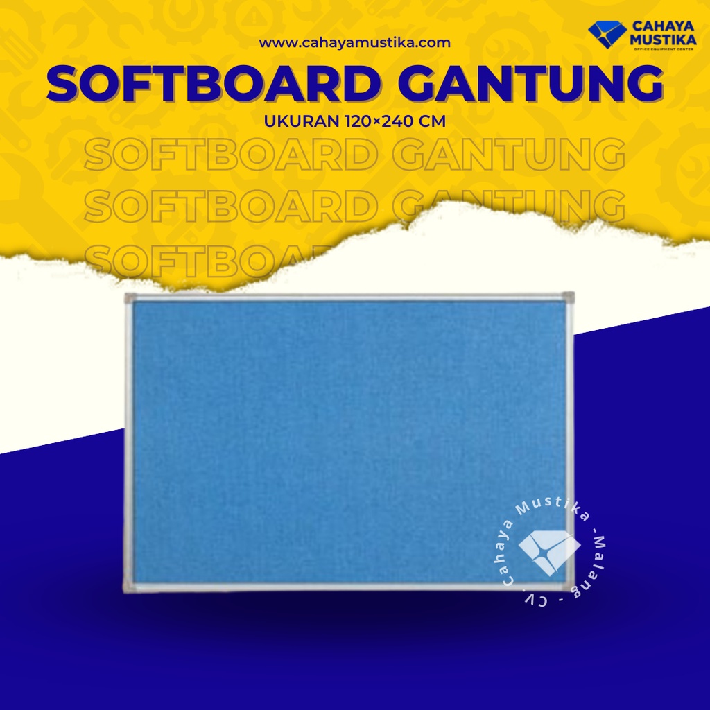 Jual Jual Softboard Gantung Fabric Papan Pin 120x240 Millenium Malang ...