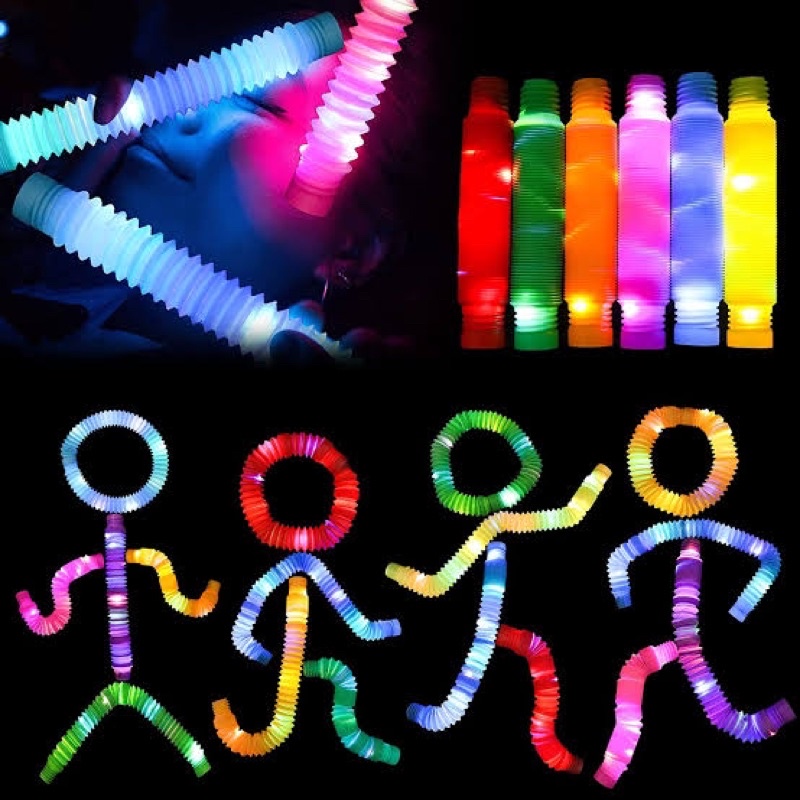 Jual Mainan Viral CEV Light Up Pop Tubes LED Pipes Mainan Lampu Stick ...
