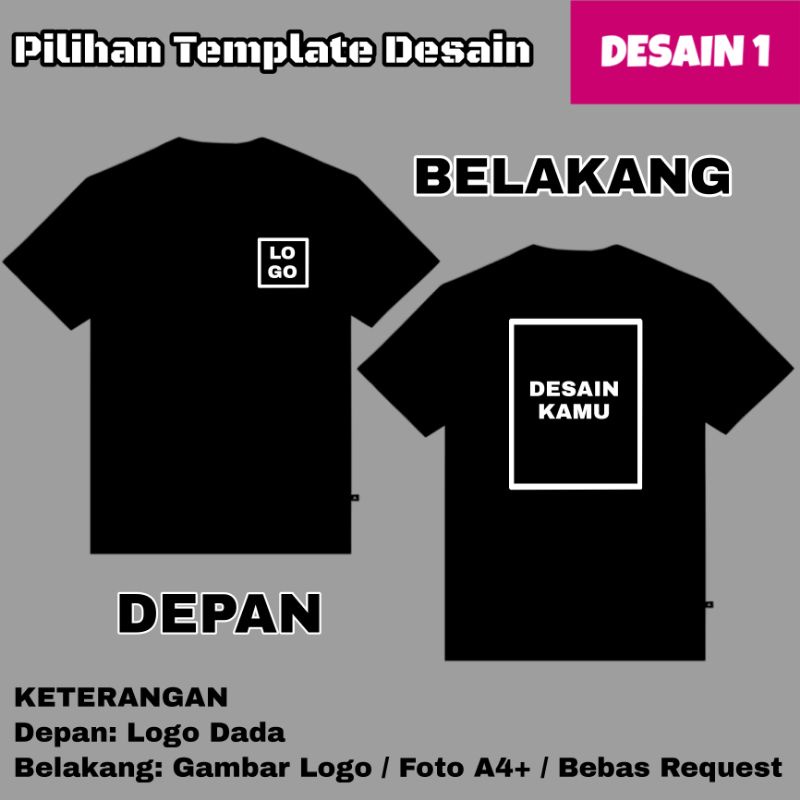 Jual Sablon Kaos Custom Desain Sendiri Bebas Request Logo Foto Tulisan Kaos Sablon Lusinan Shopee Indonesia