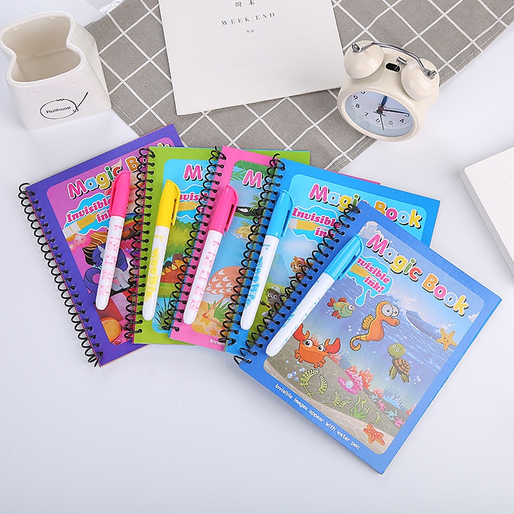 Jual MAGIC WATER COLORING BOOK MAINAN EDUKASI ANAK MEWARNAI | Shopee ...