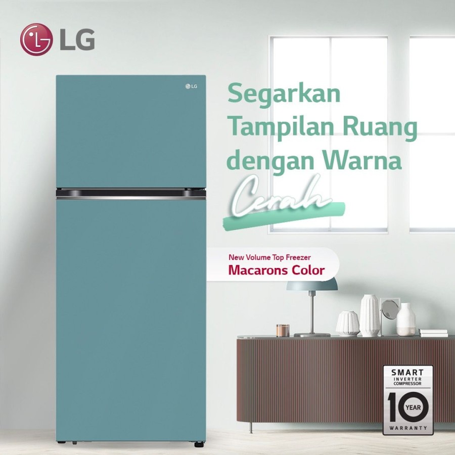 Jual Lg Kulkas Pintu Gn B Pqgb Pqgm Pqgp Macaron Series Inverter Garansi Resmi Shopee