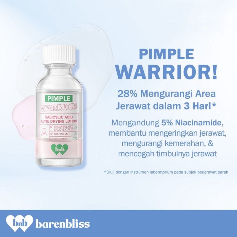 Jual BARENBLISS ACNE PIMPLE WARRIOR | ACNE DRYING LOTION | Shopee Indonesia