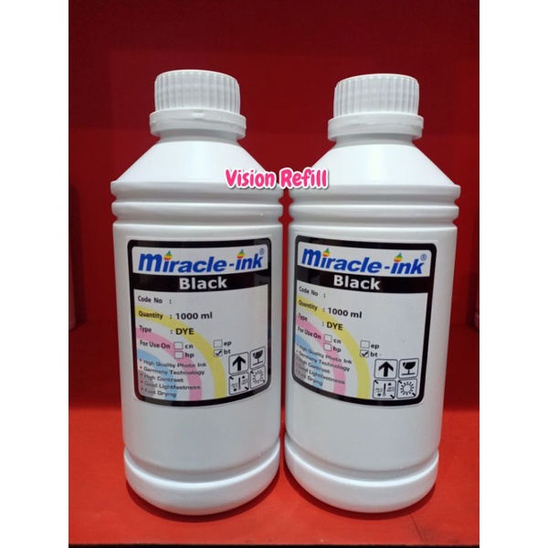 Jual Tinta Printer Miracle Ink Literan Brother Black Dye Ink Shopee