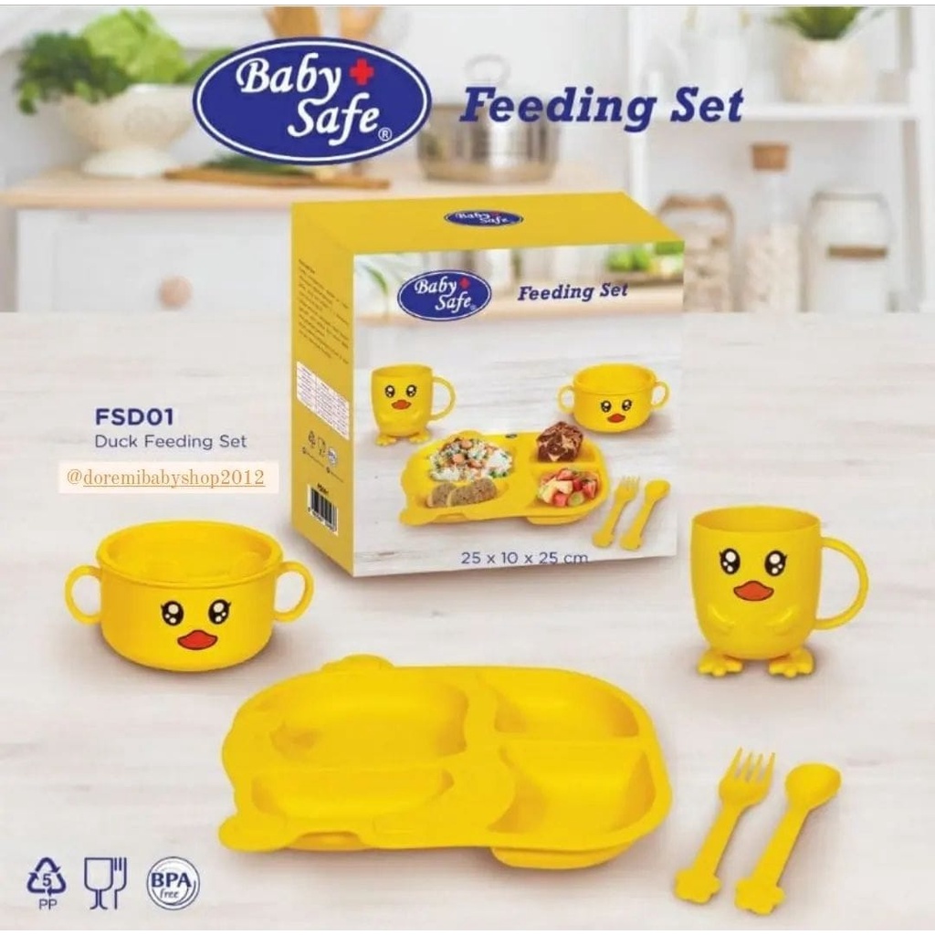 Jual Feeding Set Baby Safe / Alat Makan Bayi Shopee Indonesia