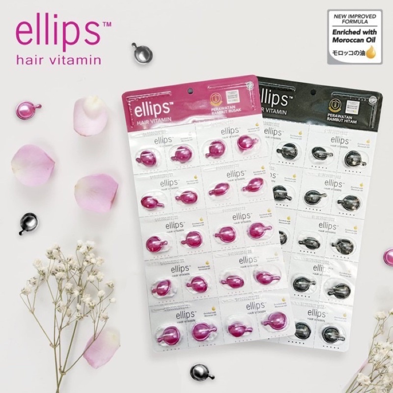 Jual ELLIPS VITAMIN RAMBUT 1 lembar 20pcs | Shopee Indonesia