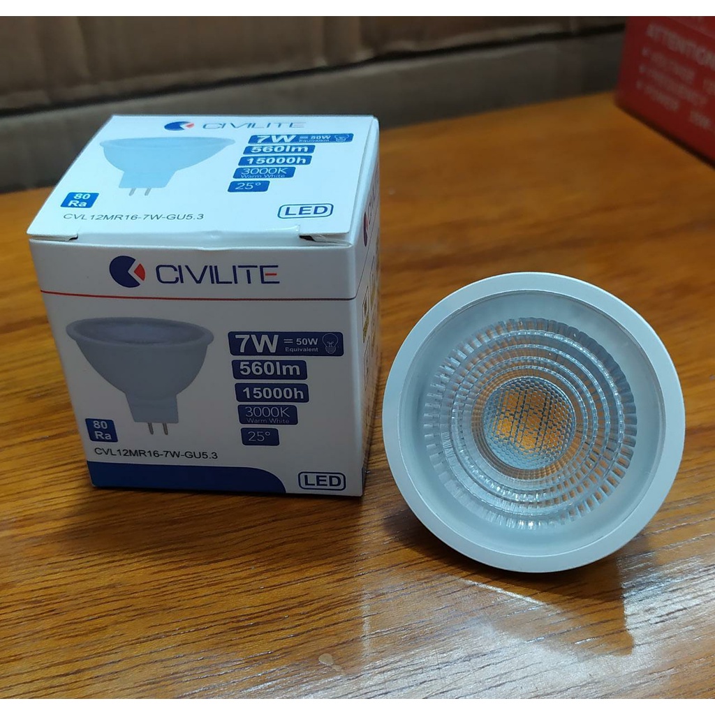 Jual Lampu LED Mr16 7watt Civilite 220V / lampu led sorot / lampu led ...