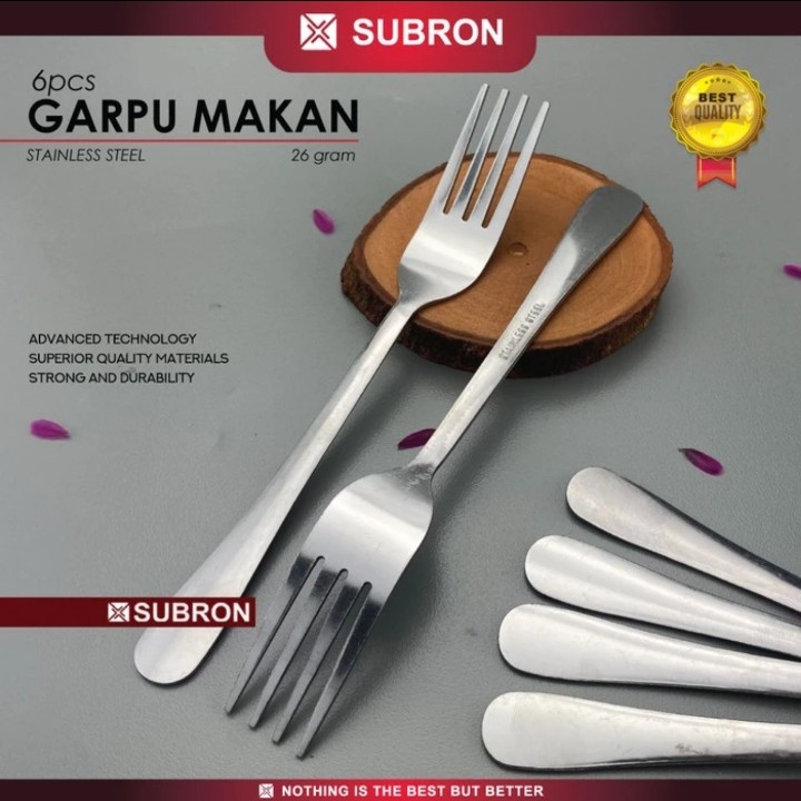 Jual GARPU SUBRON STAINLESS TEBAL ISI 6PCS | Shopee Indonesia