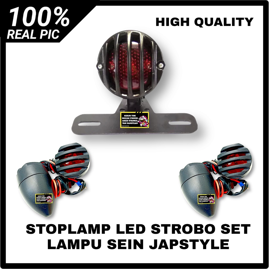 Jual STOPLAMP JAPSTYLE LED STROBO LAMPU STOP LED STROBO GRILL TRALIS