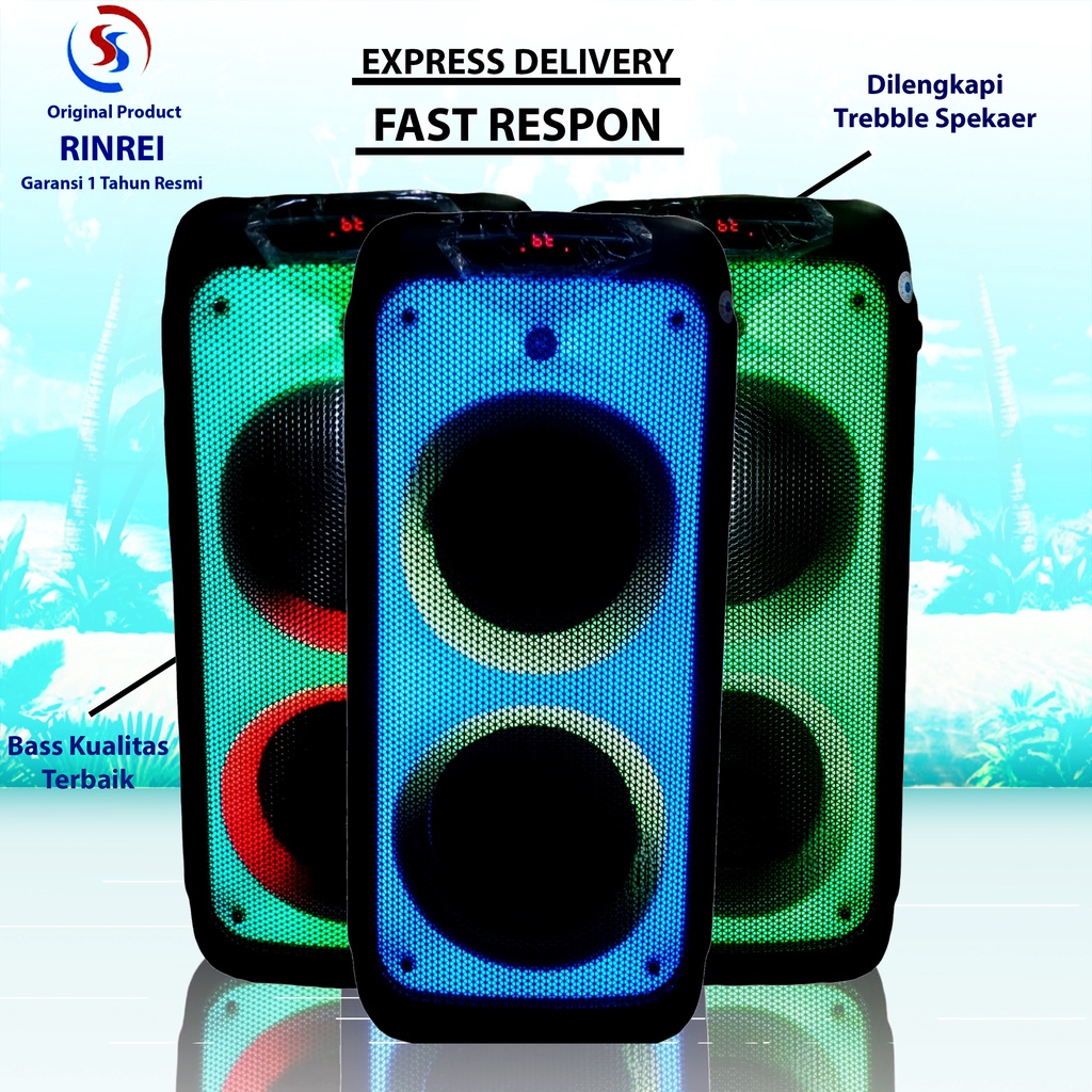 Jual Speaker Murah Bluetooth Rinrei 8899 W Garansi 12 Bulan Resmi Klaim