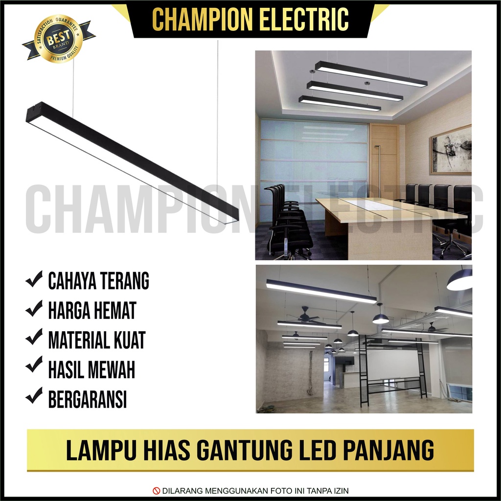 Jual Lampu Gantung Led Panjang Minimalis Modern Meja Cafe Ruang Tamu Shopee Indonesia