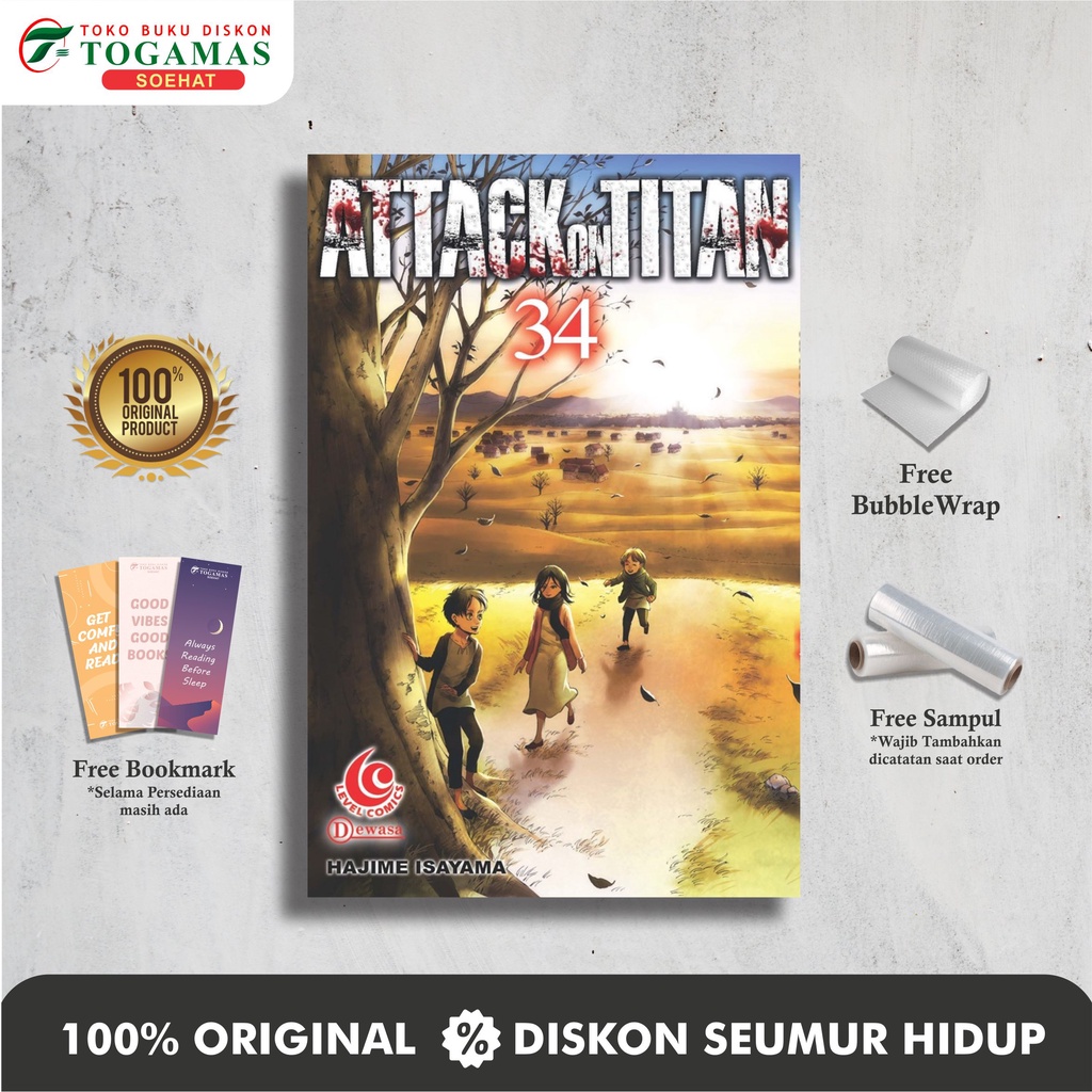 Jual Attack on Titan 34 - Hajime Isayama | Shopee Indonesia