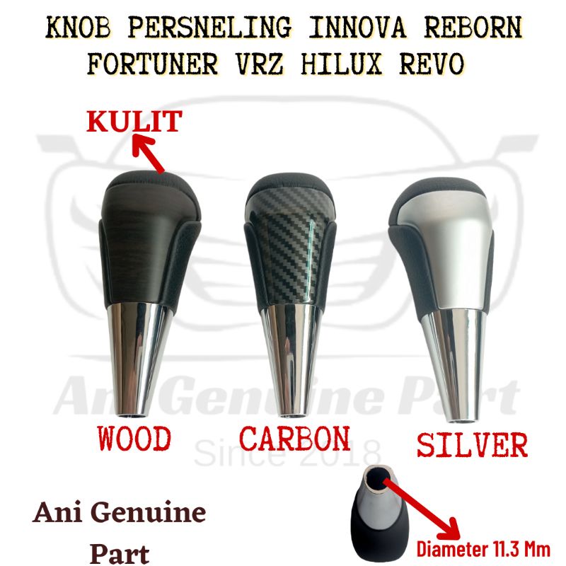 Jual Shift Knob Perseneling Innova Reborn Fortuner VRZ Hilux Revo