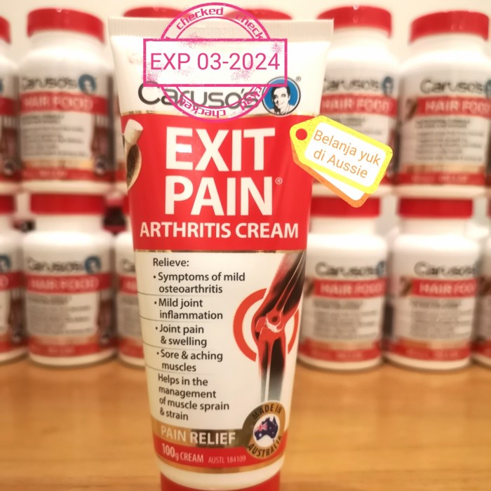 Jual Caruso s EXIT PAIN Arthritis Cream Pain Relief 100g Cream