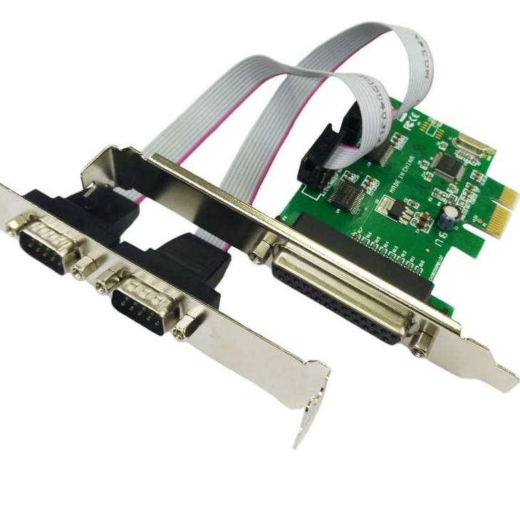 Jual RekomendasiPCI EXPRESS x1 SERIAL RS232 MALE 2 PORT PARAREL