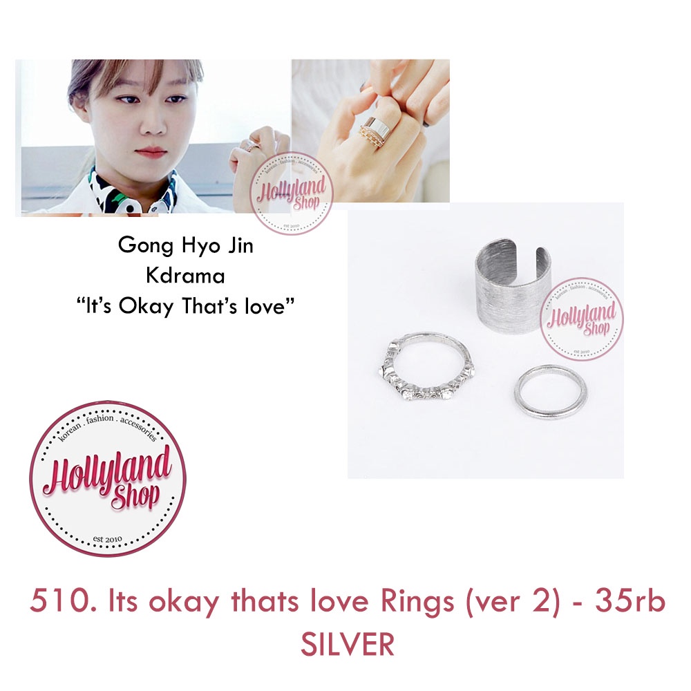 Jual Ring (065 - 856) Cincin KPOP Kdrama BTS Gong Hyojin Eunhye NCT ...