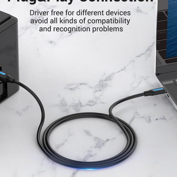 Jual Paling Laris Vention Kabel Data USB-C Male to B Male Scanner